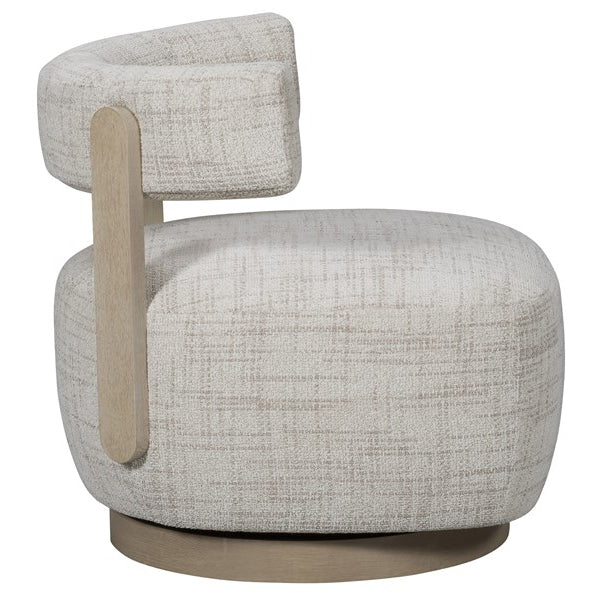 Vanguard Furniture Daydream Reynolds Linen Fabric/Almond Swivel Chair