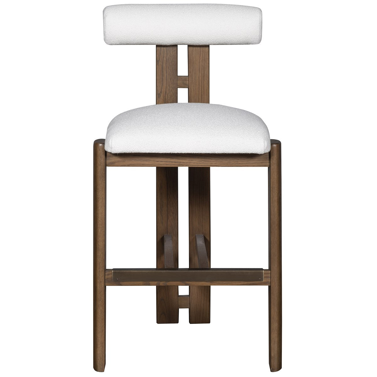 Vanguard Furniture Wright Jackpot Chalk Fabric/Saddle Dining Barstool