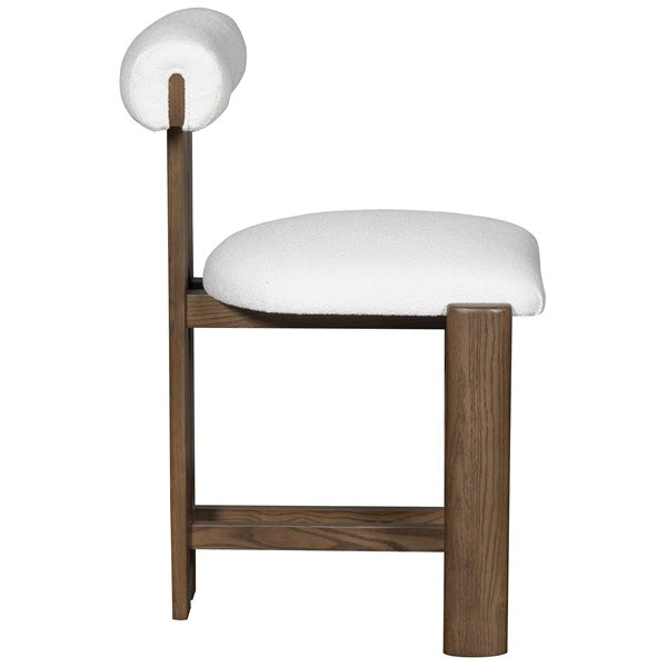 Vanguard Furniture Wright Jackpot Chalk Fabric/Saddle Dining Counter Stool