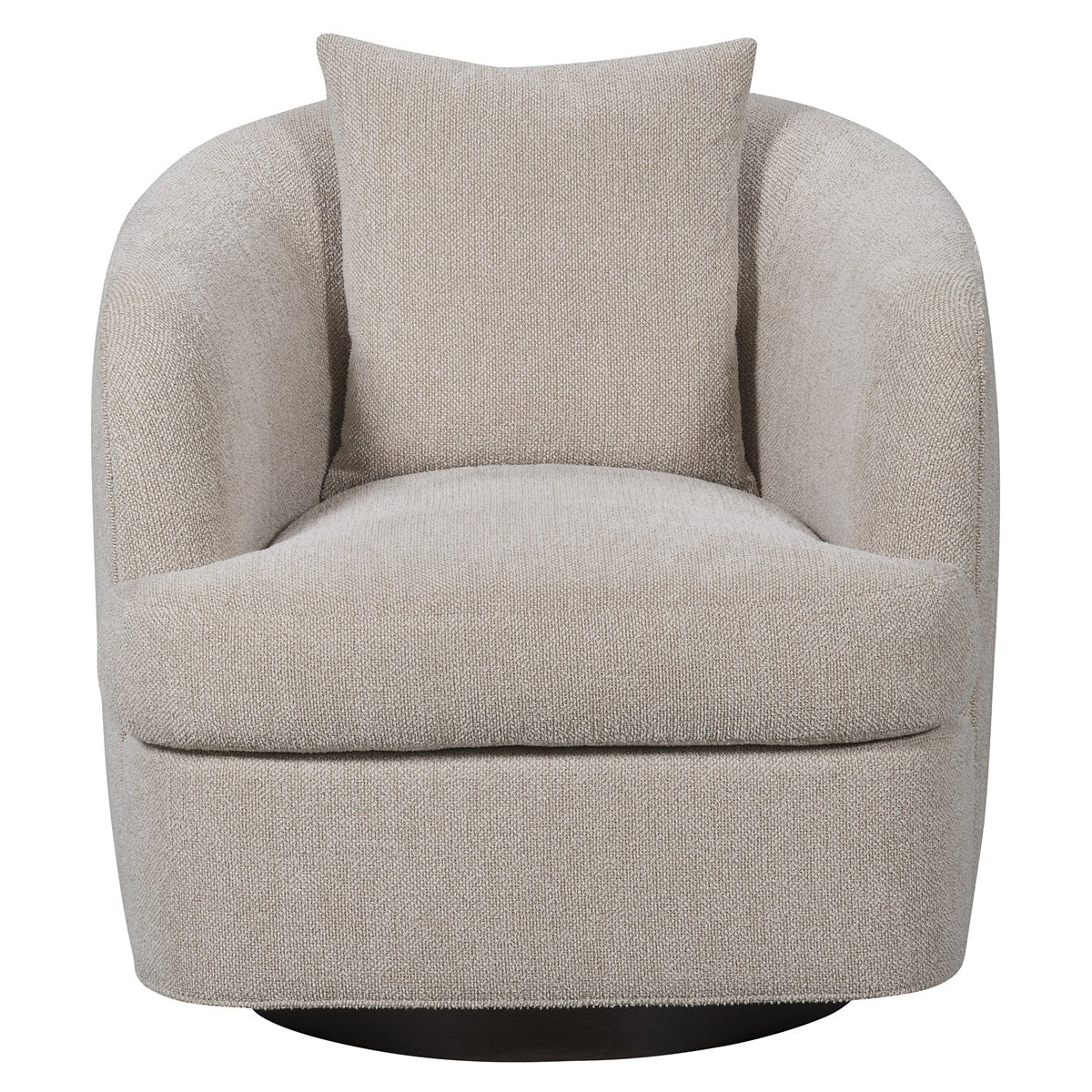 Vanguard Furniture Ode Topper Oatmeal Fabric/Flaxen Stone Swivel Chair