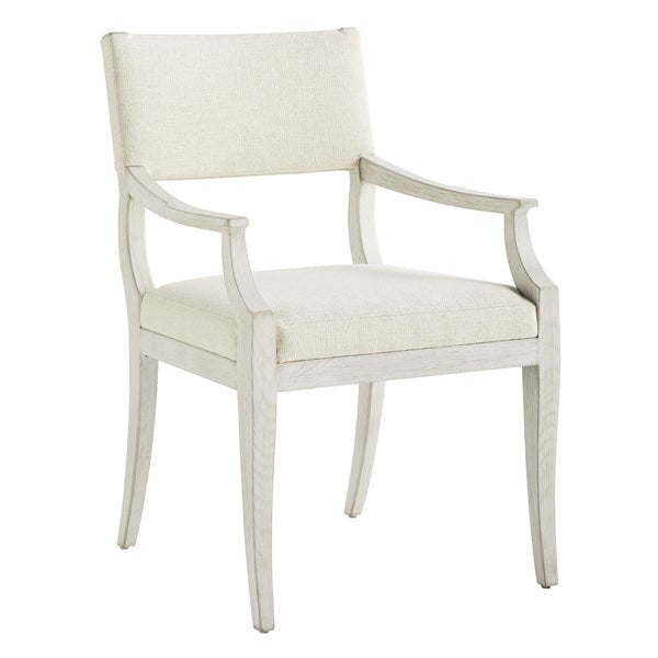 Vanguard Furniture Ridge Instant Parchment Fabric/Cascade Dining Arm Chair