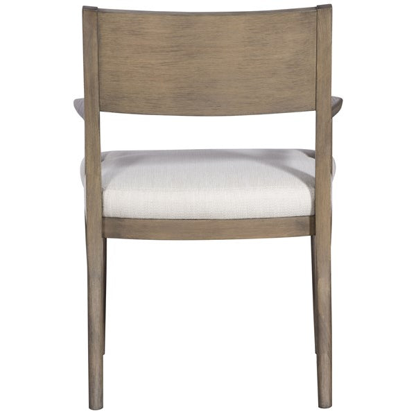 Vanguard Furniture Ridge Nada Natural Fabric/Truffle Dining Arm Chair