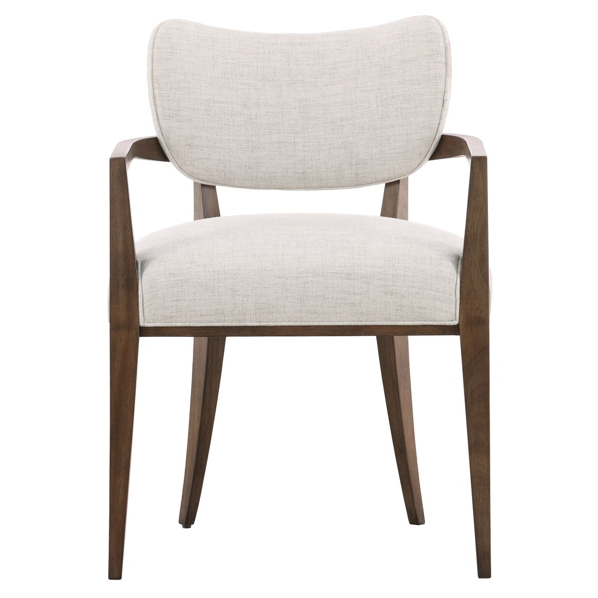 Vanguard Furniture Reflection Thriller Linen Fabric/Mocha Dining Arm Chair