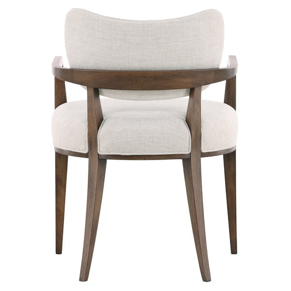 Vanguard Furniture Reflection Thriller Linen Fabric/Mocha Dining Arm Chair