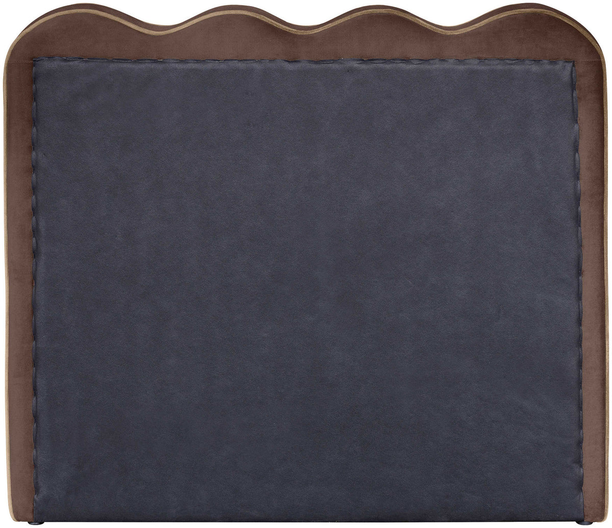 Tempo Brown Velvet Upholstered Bed