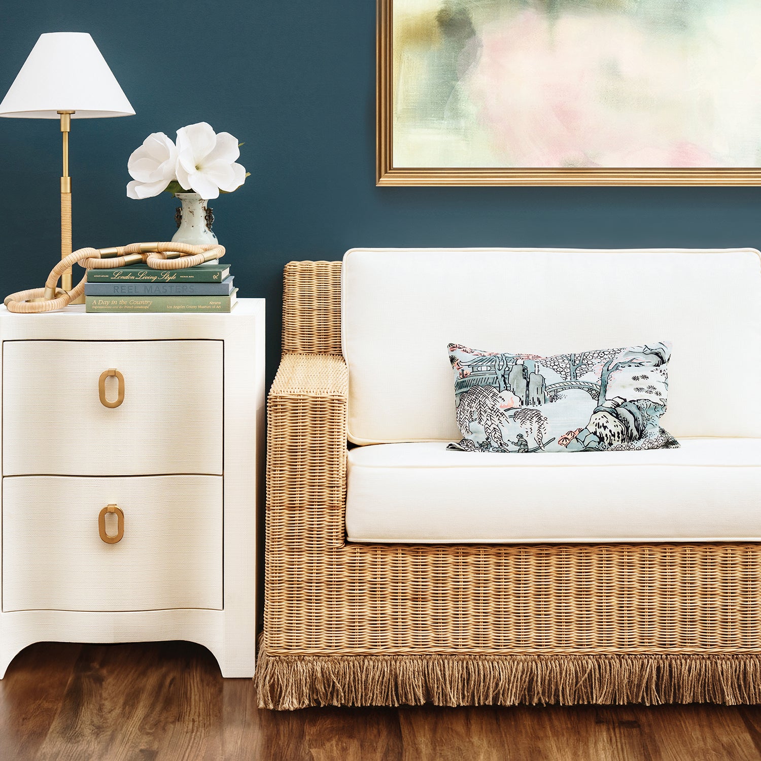 Worlds Away Helena Side Table