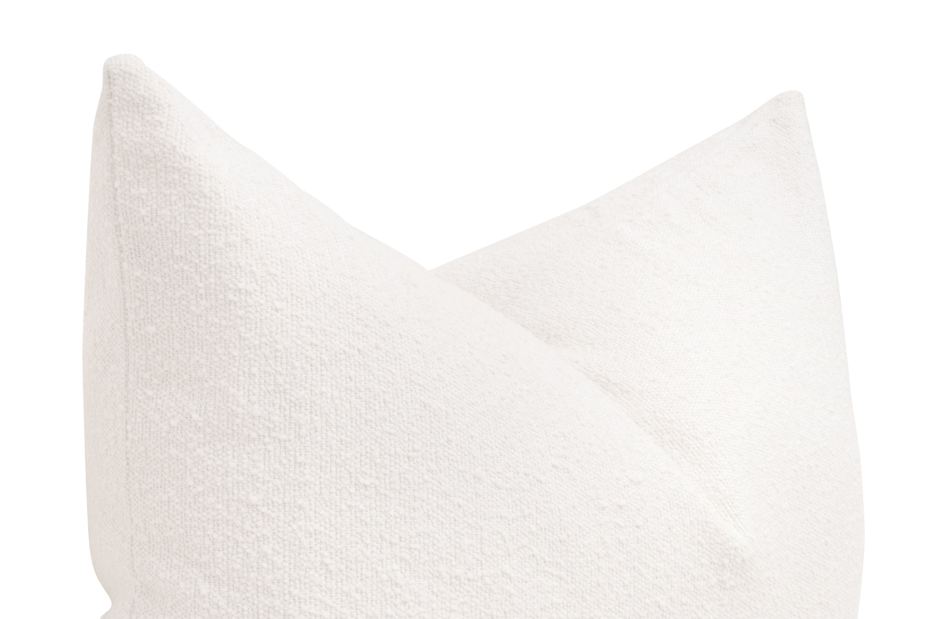 The Basic Essential Boucle Snow Throw Pillow Set of 2