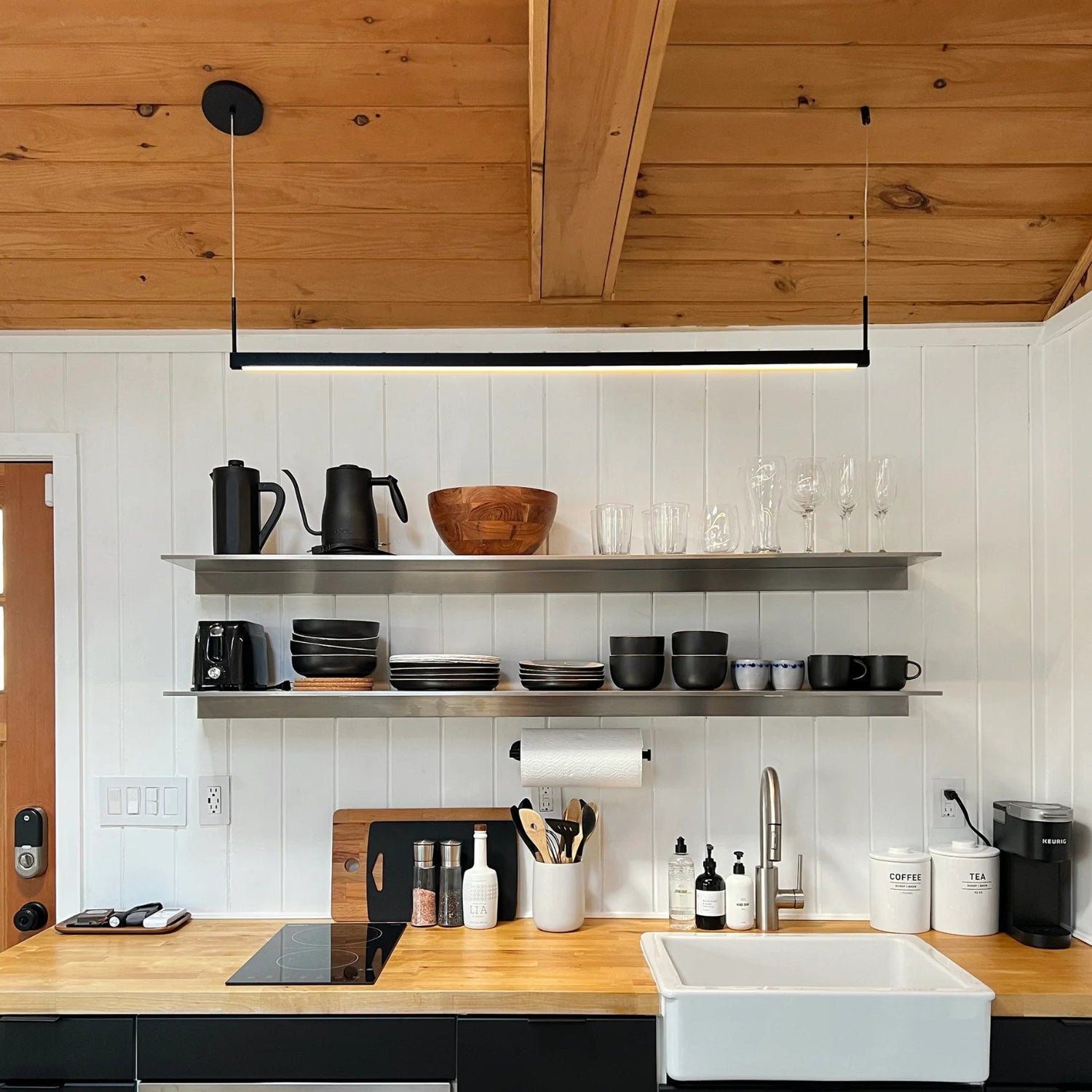 Sonneman Thin-Line Satin Black 2816.25-4 Pendant
