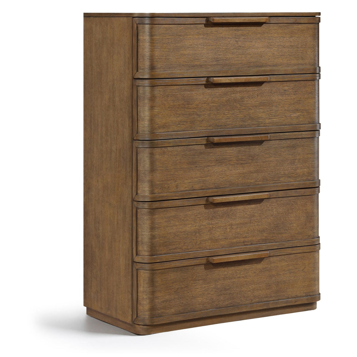 Tiberio Brown Oak Veneer And Solid Wood Chest in brown oak veneer and solid wood, primary product view