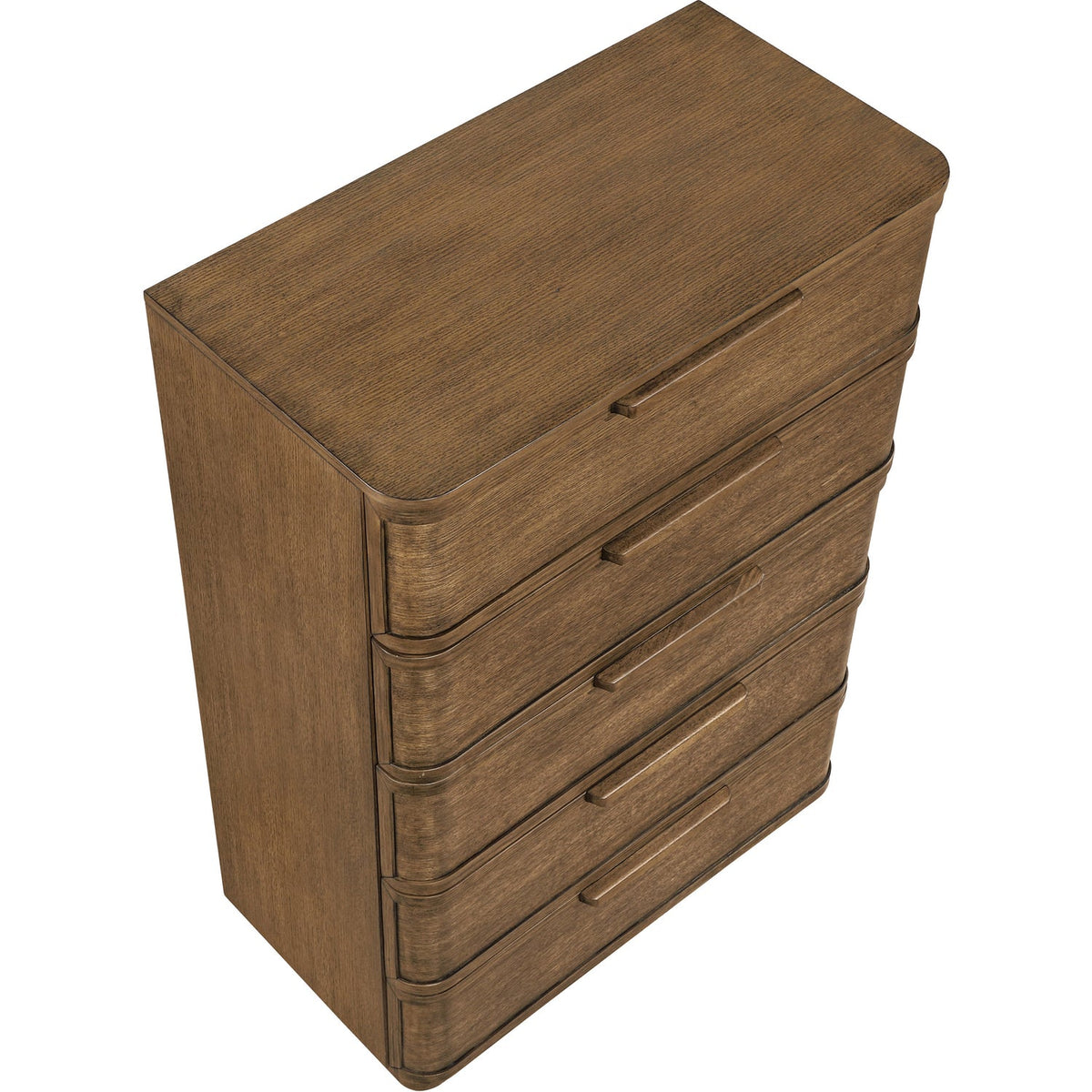 Tiberio Brown Oak Veneer And Solid Wood Chest