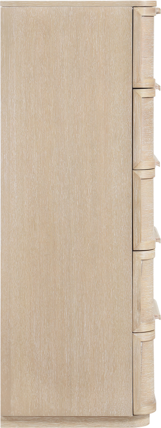Tiberio Natural Oak Veneer And Solid Wood Chest