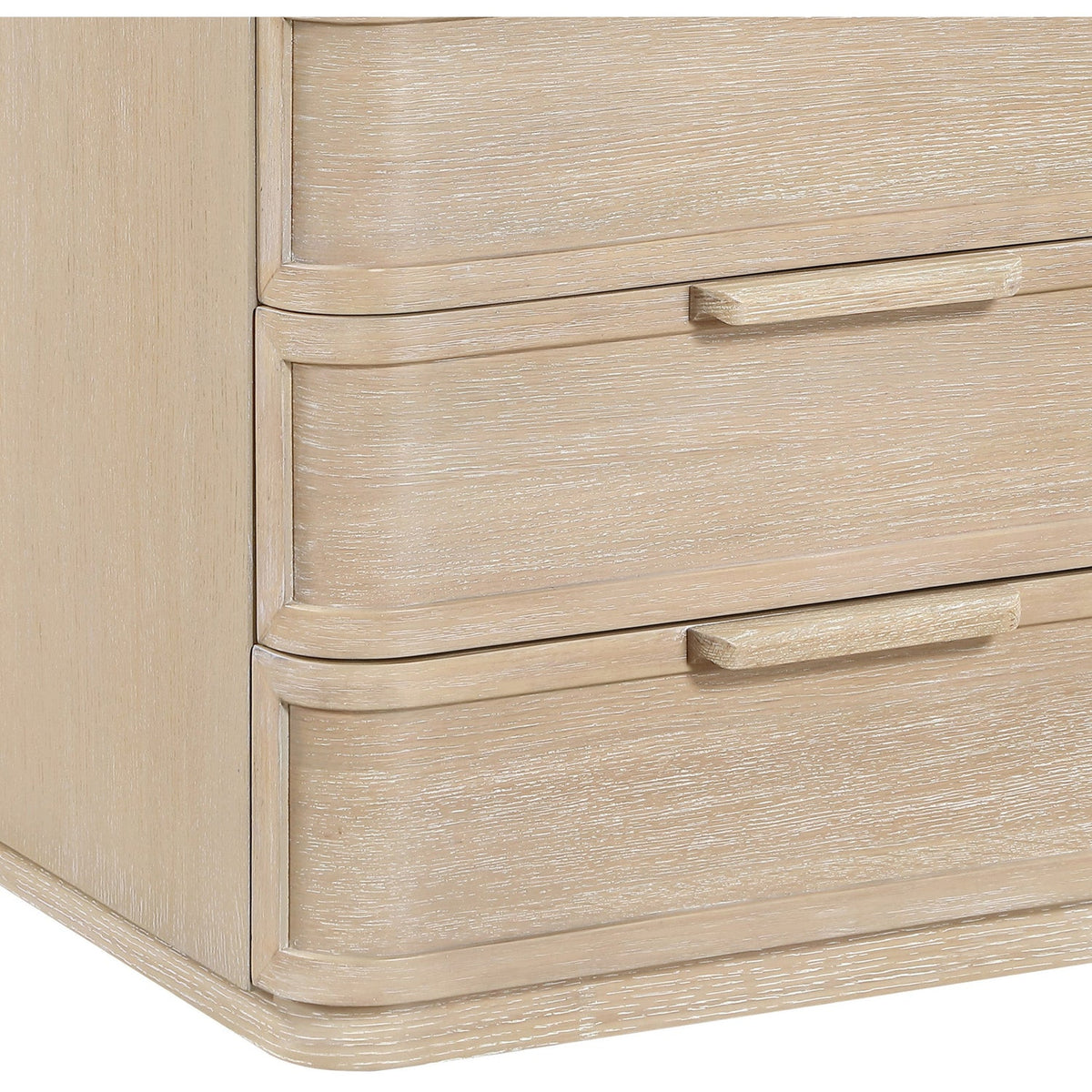 Tiberio 26in Natural Oak Veneer And Solid Wood Nightstand Set of 2