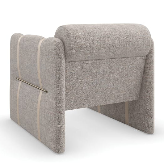 Caracole Cigar Brushed Gold Club Chair