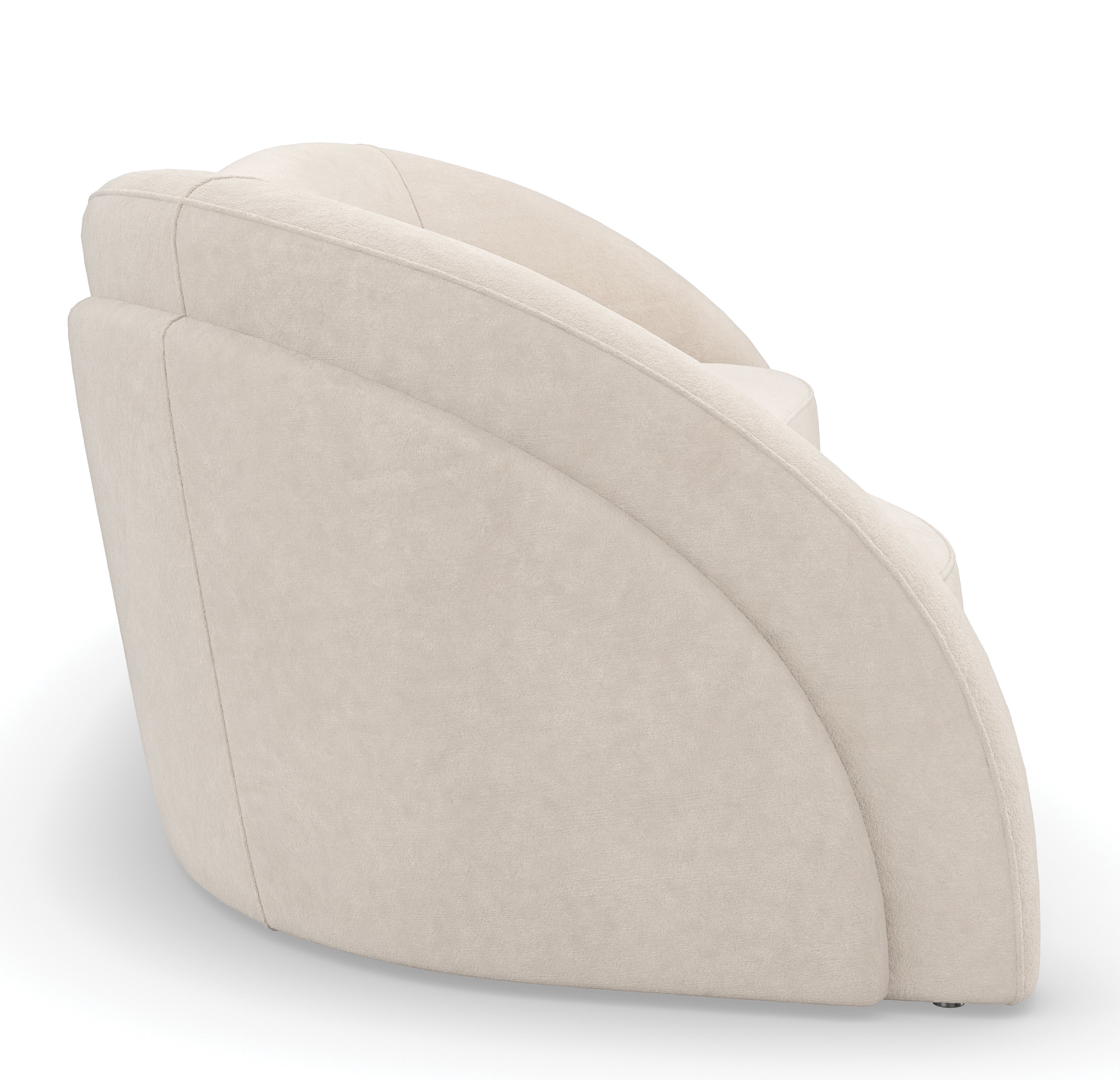 Caracole Movement Alabaster Sofa in Alabaster, back view