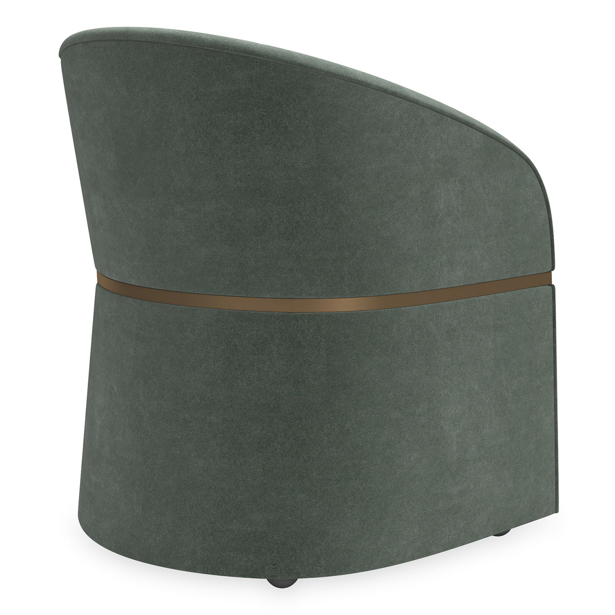 Dune Dining Chair detail showing Birch and Brushed Gold Paint finish