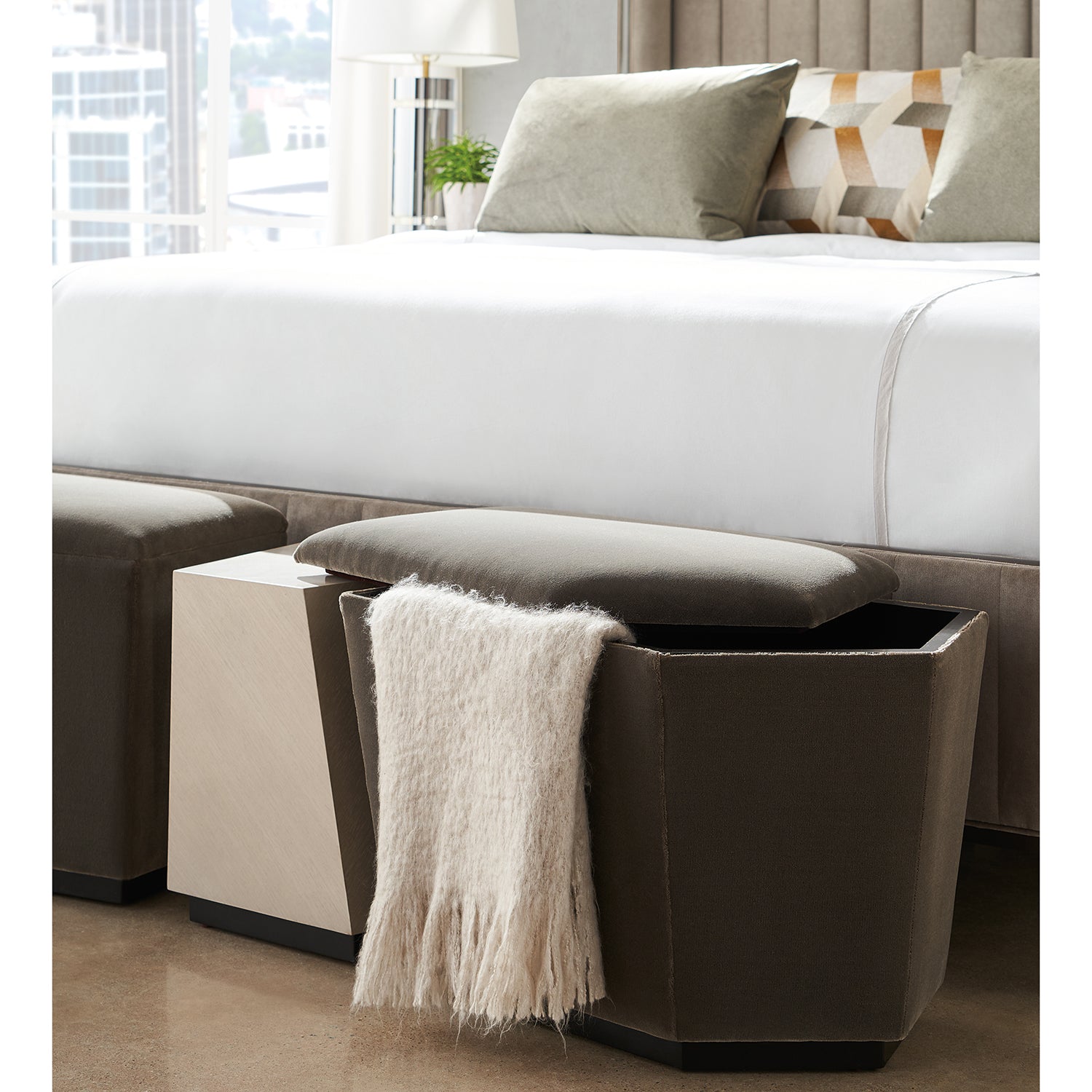 Caracole Castor Storage Ottoman