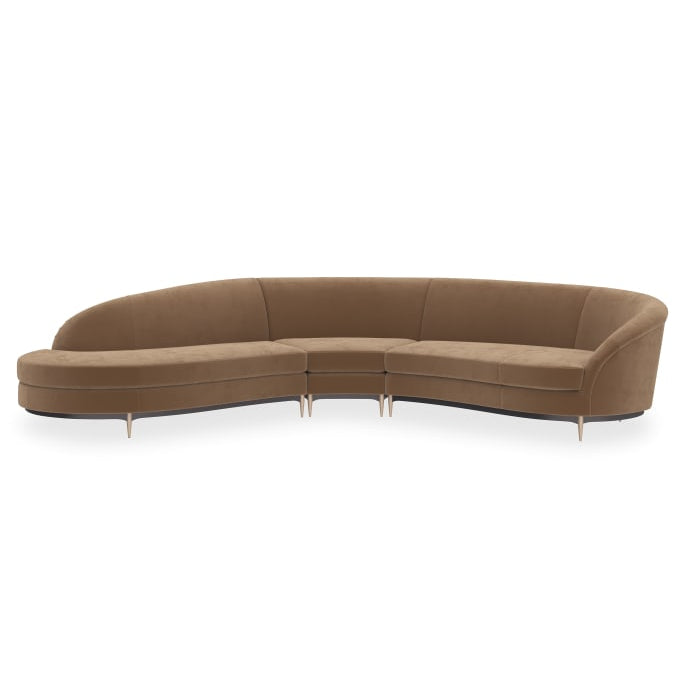 Caracole Threes Company Left Chaise 3 Piece Sectional Sofa