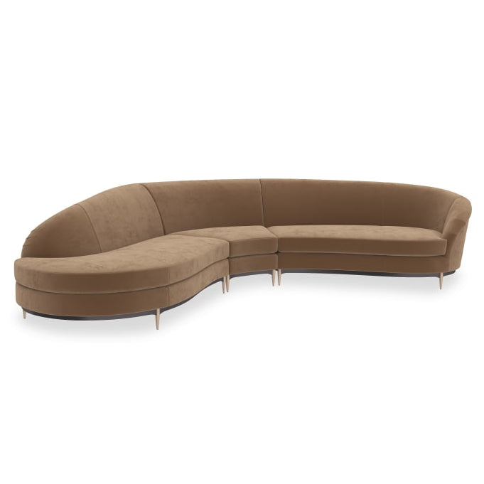 Caracole Threes Company Left Chaise 3 Piece Sectional Sofa