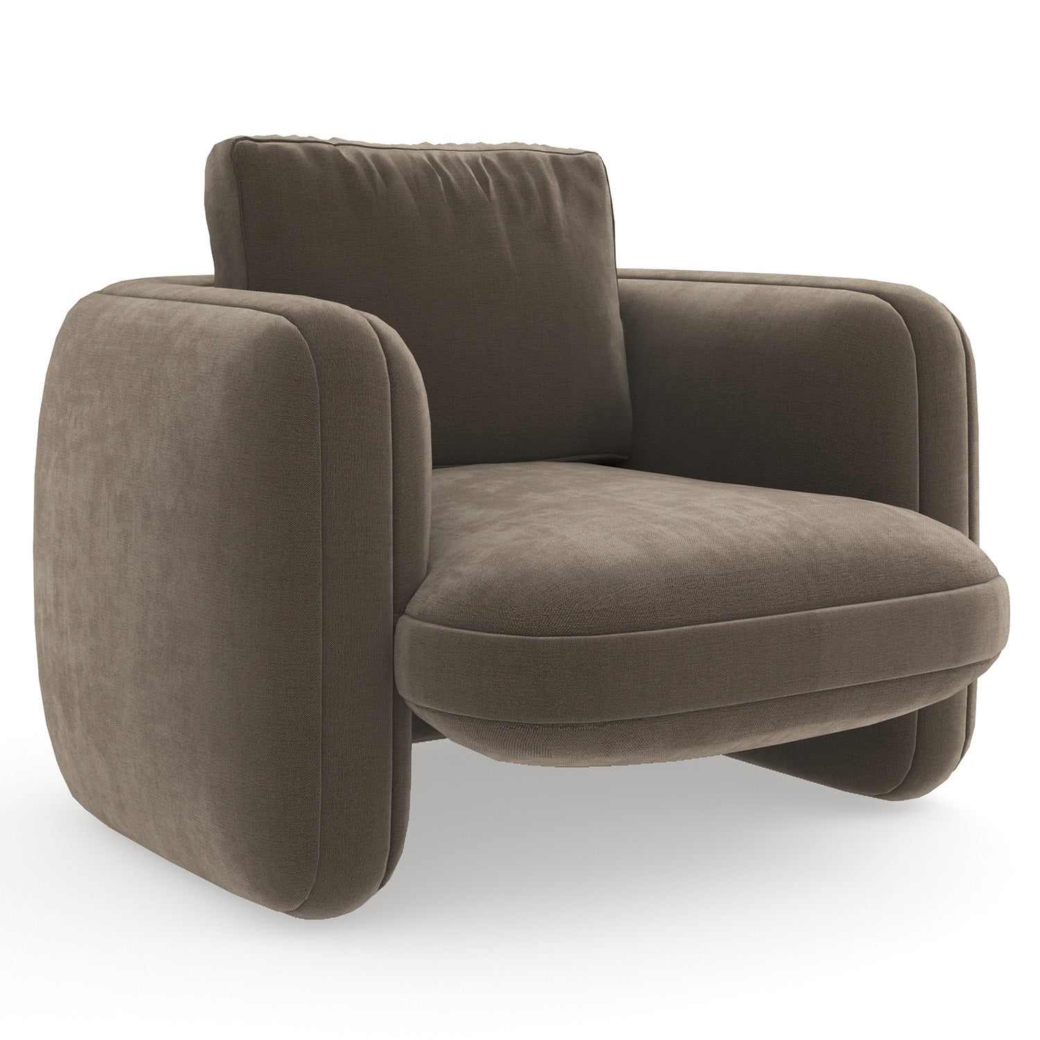 Caracole Overlap Dark Taupe Chair