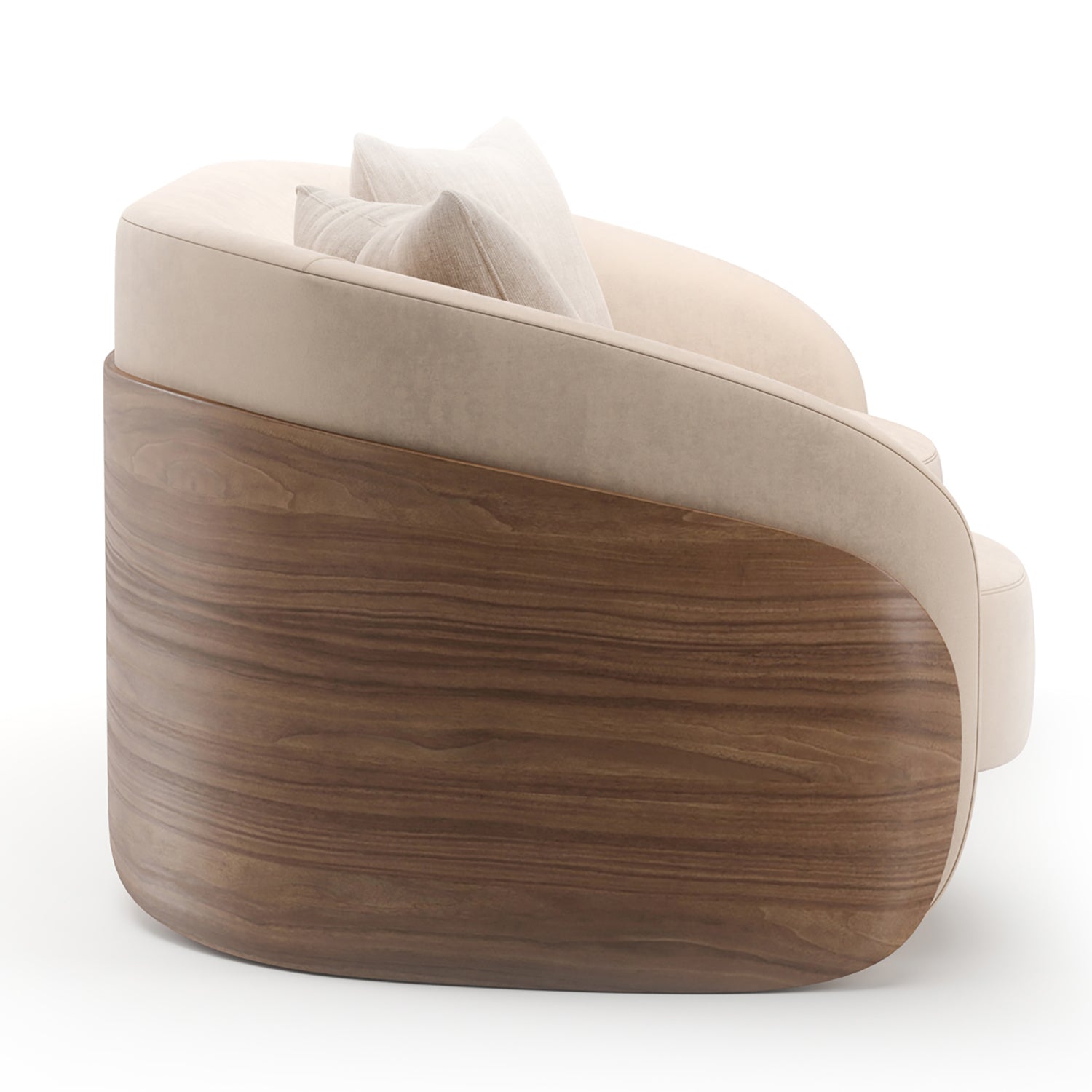 Caracole Fleur Wood Back Sofa