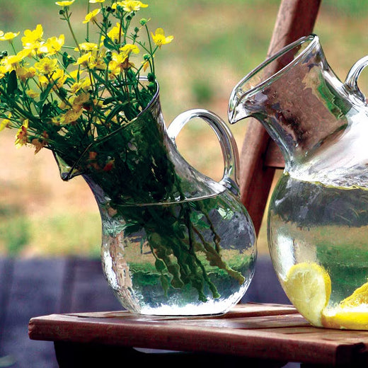 Circular Tilted Pitcher Set of 2