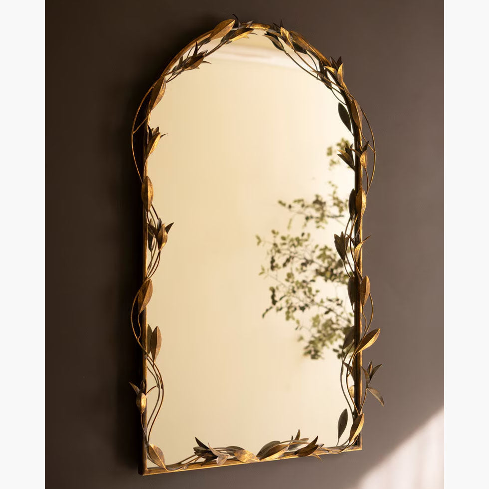 Arched Framed Wall Mirror