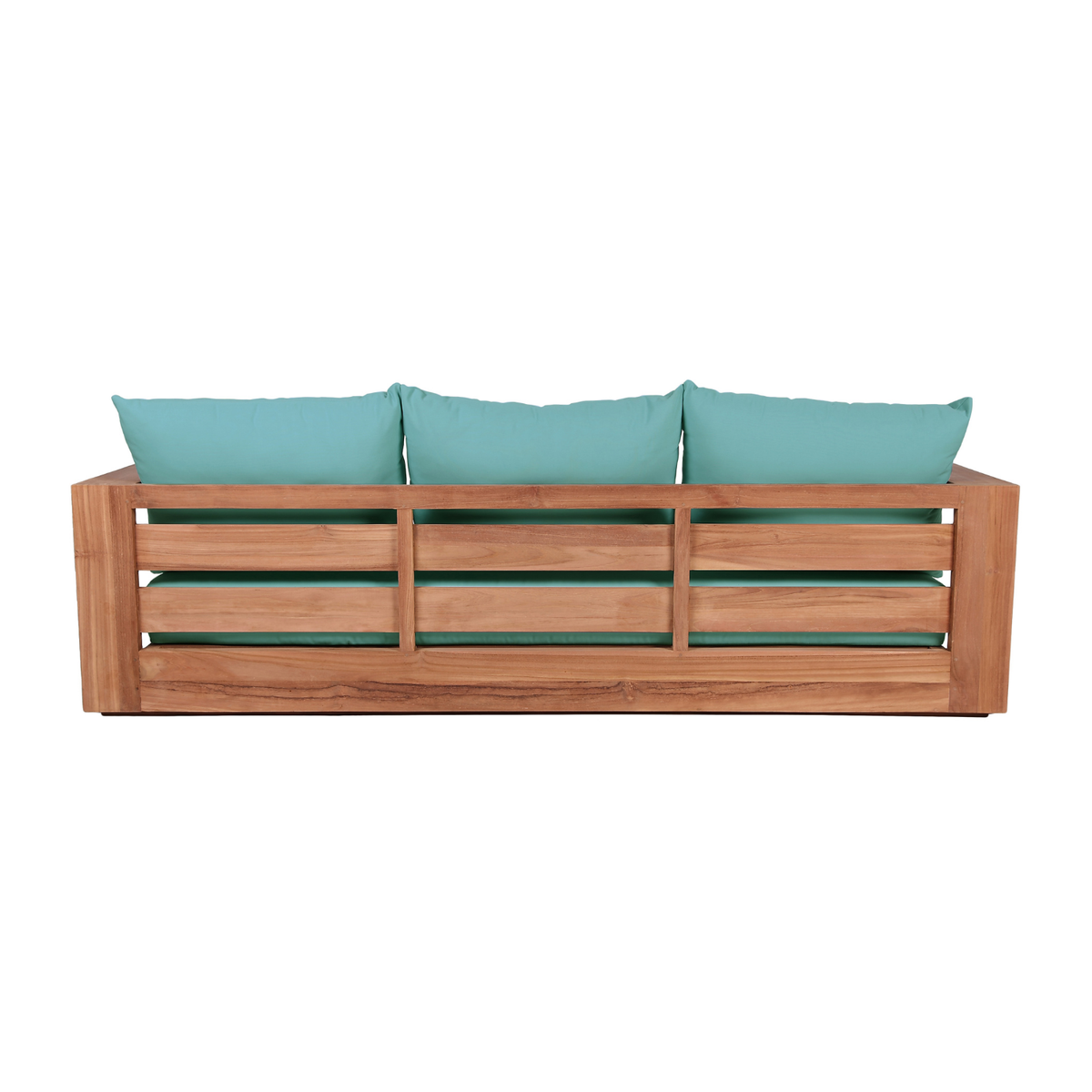 Tulum 87in Blue Water Resistant Fabric Upholstered Outdoor Patio Sofa