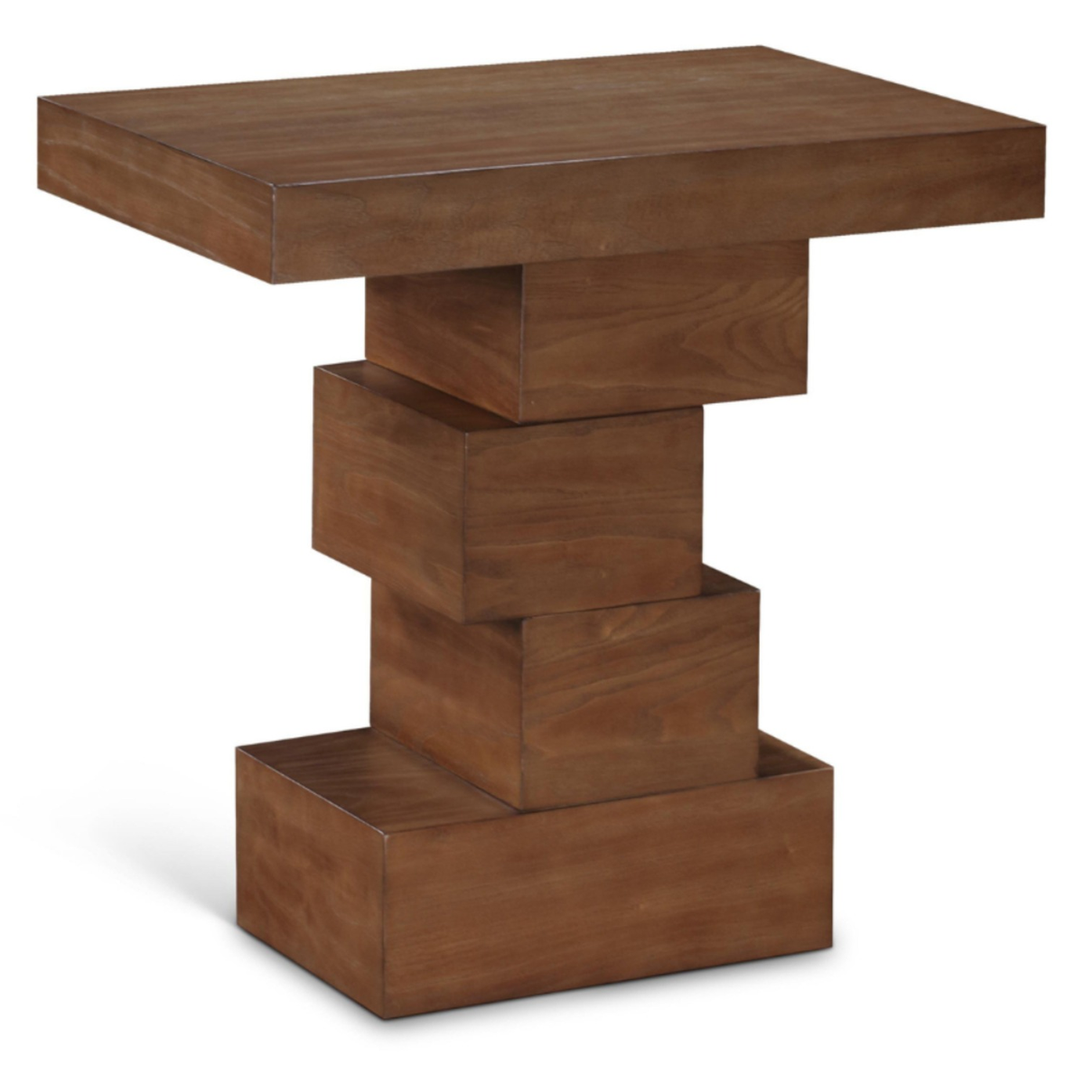Westmount Walnut Ash Veneer End Side Table Set of 2