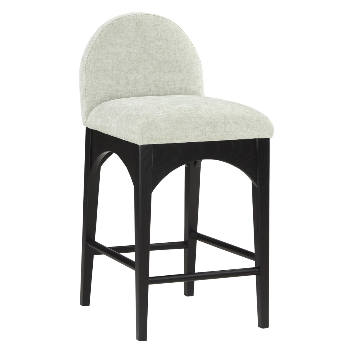 Waldorf Mint Chenille Fabric Upholstered Counter Stool Set of 2