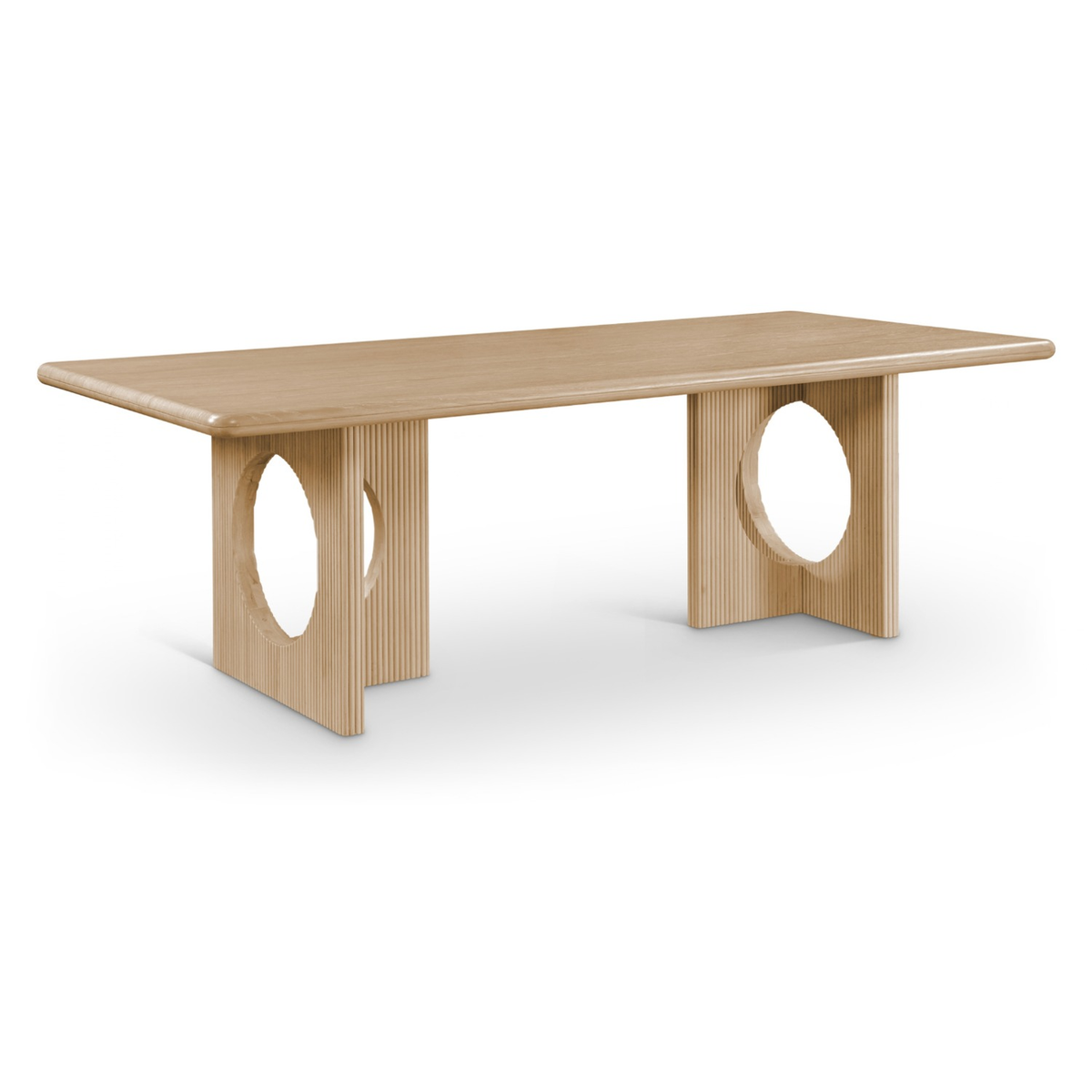 Rivas 94in Natural Wood And Veneer Dining Table