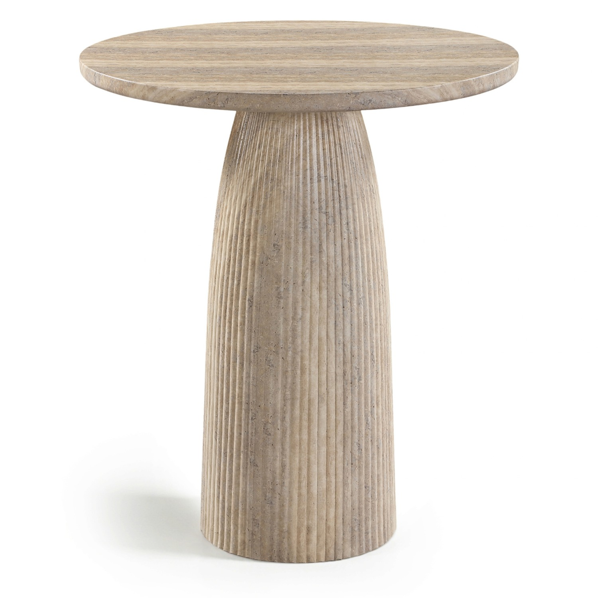Venosa 36in Travertine Concrete Indoor/Outdoor Bar Table