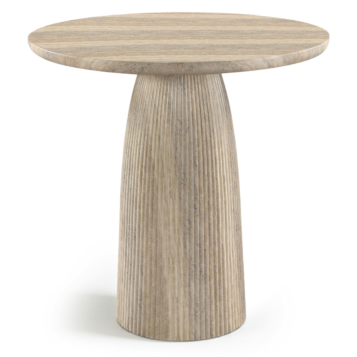 Venosa 42in Travertine Concrete Indoor/Outdoor Bar Table