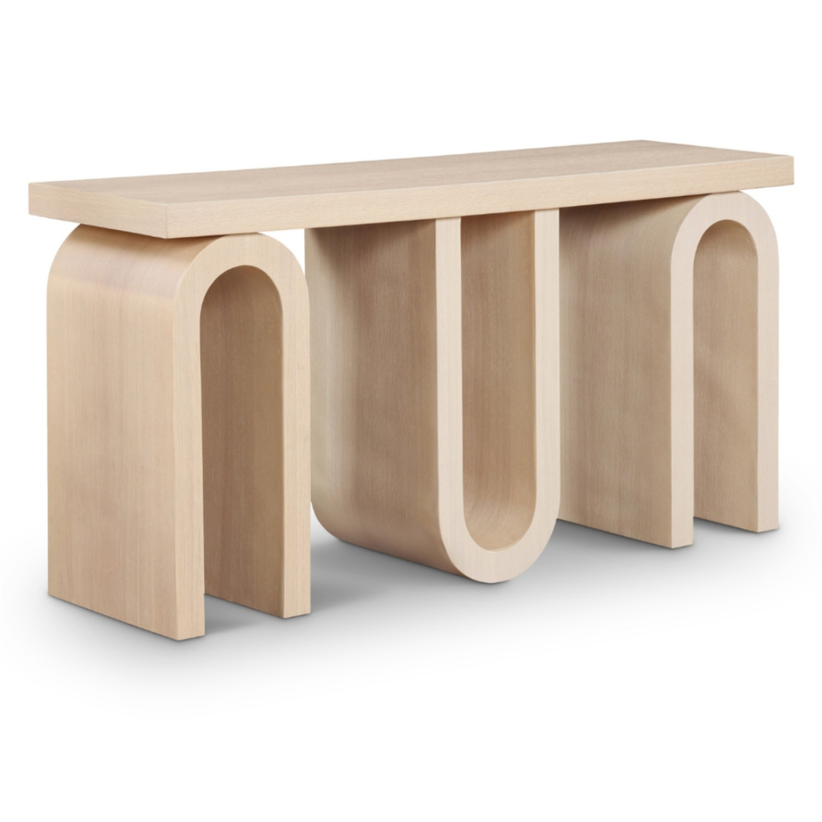 Westbourne Natural Oak Veneer Console Table