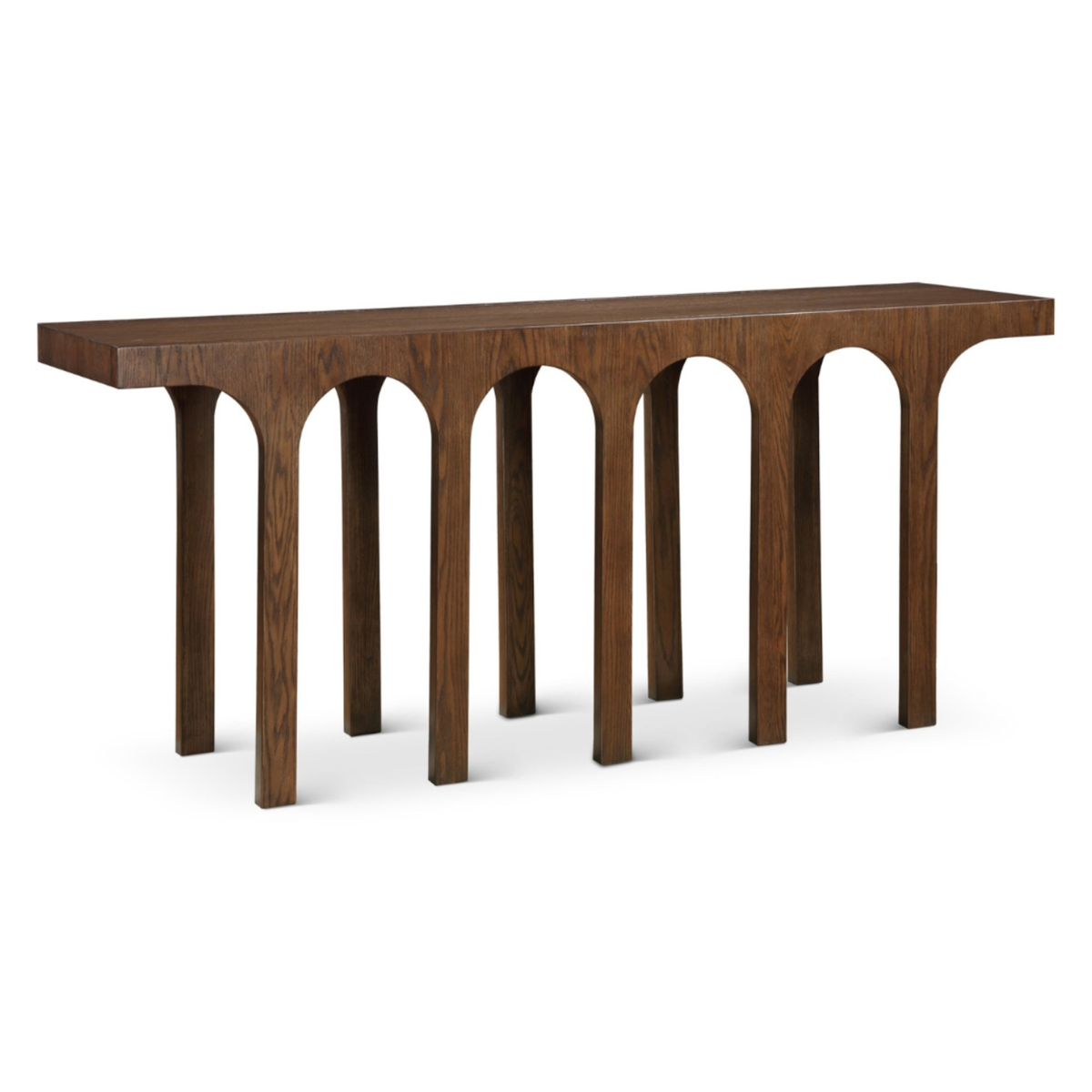 Westfield Brown Solid Wood And Oak Veneer Console Table