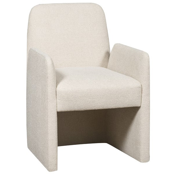 Vanguard Furniture Vega Kendra Sand Fabric Dining Arm Chair