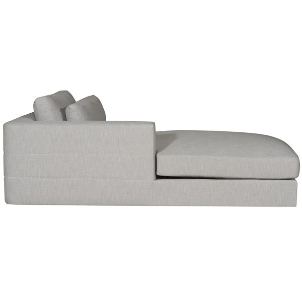 Vanguard Furniture Leone Identify Dove Left Arm Chaise