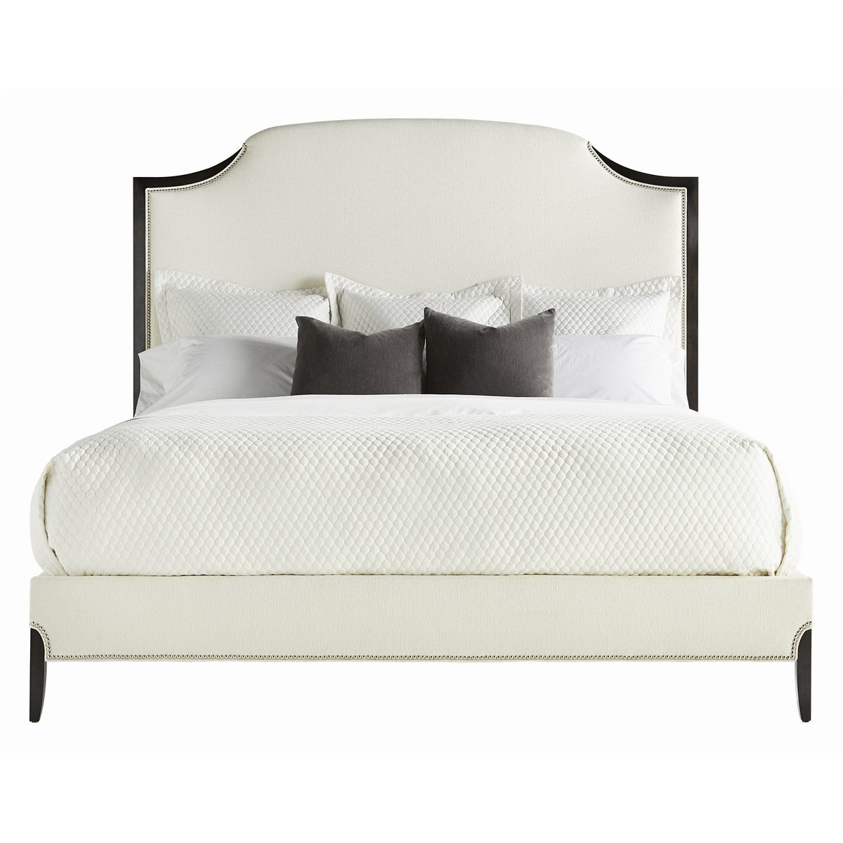 Vanguard Furniture Lillet Imari Cream/Merino Shadow/#9 Nickel Nails Queen Bed