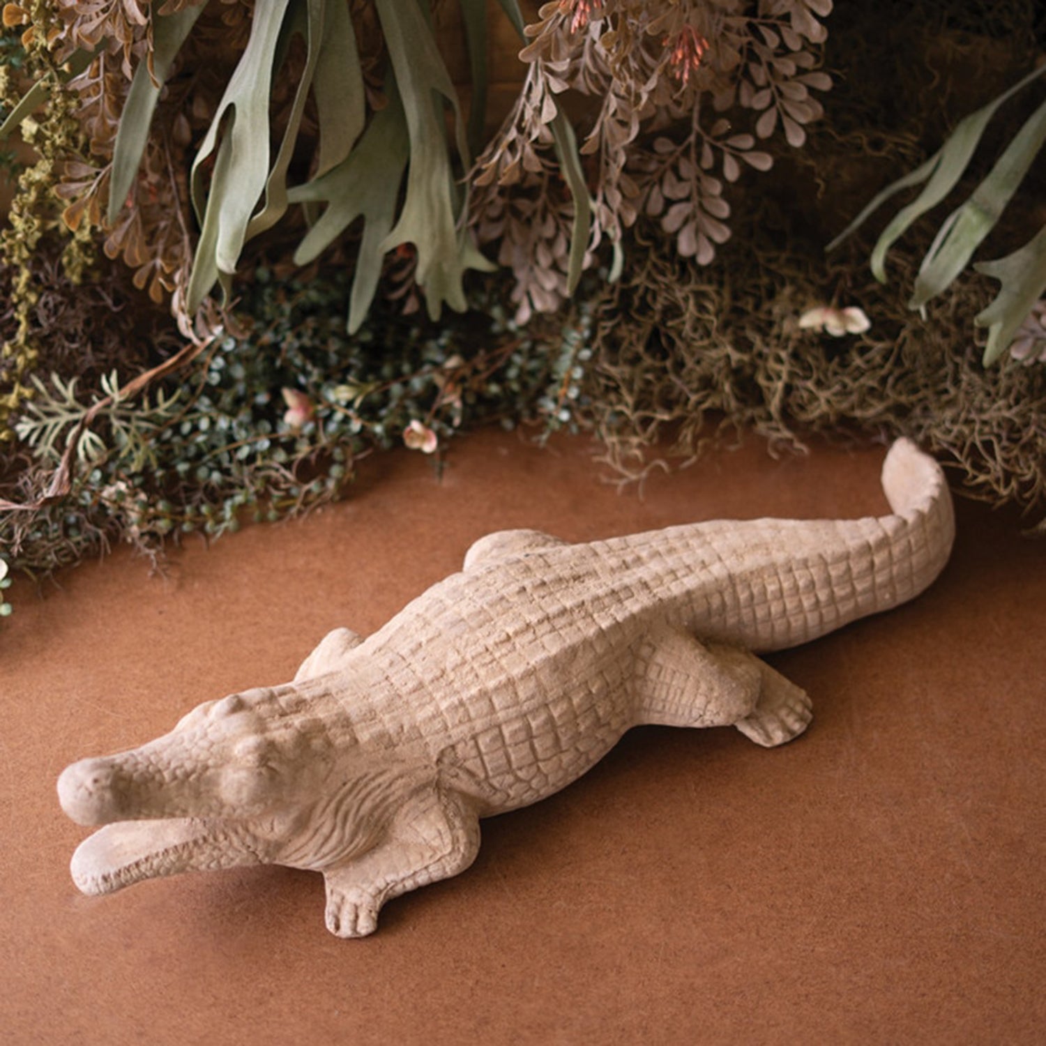 Natural Terracotta Alligator