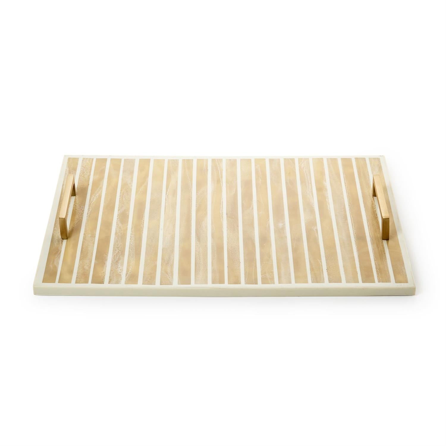 Inlaid Decorative Rectangle Serving Tray
