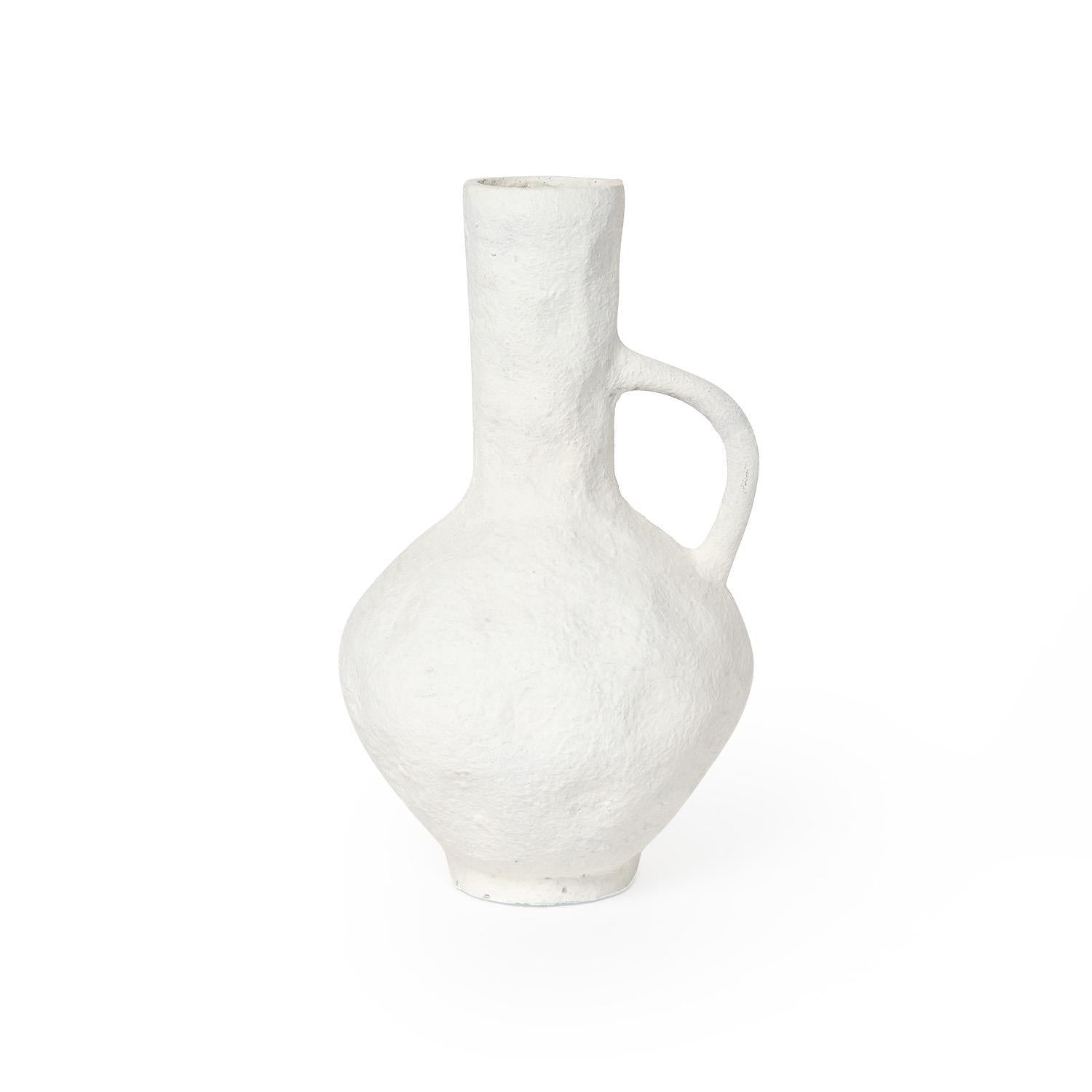 Limewashed White Jug Set of 2