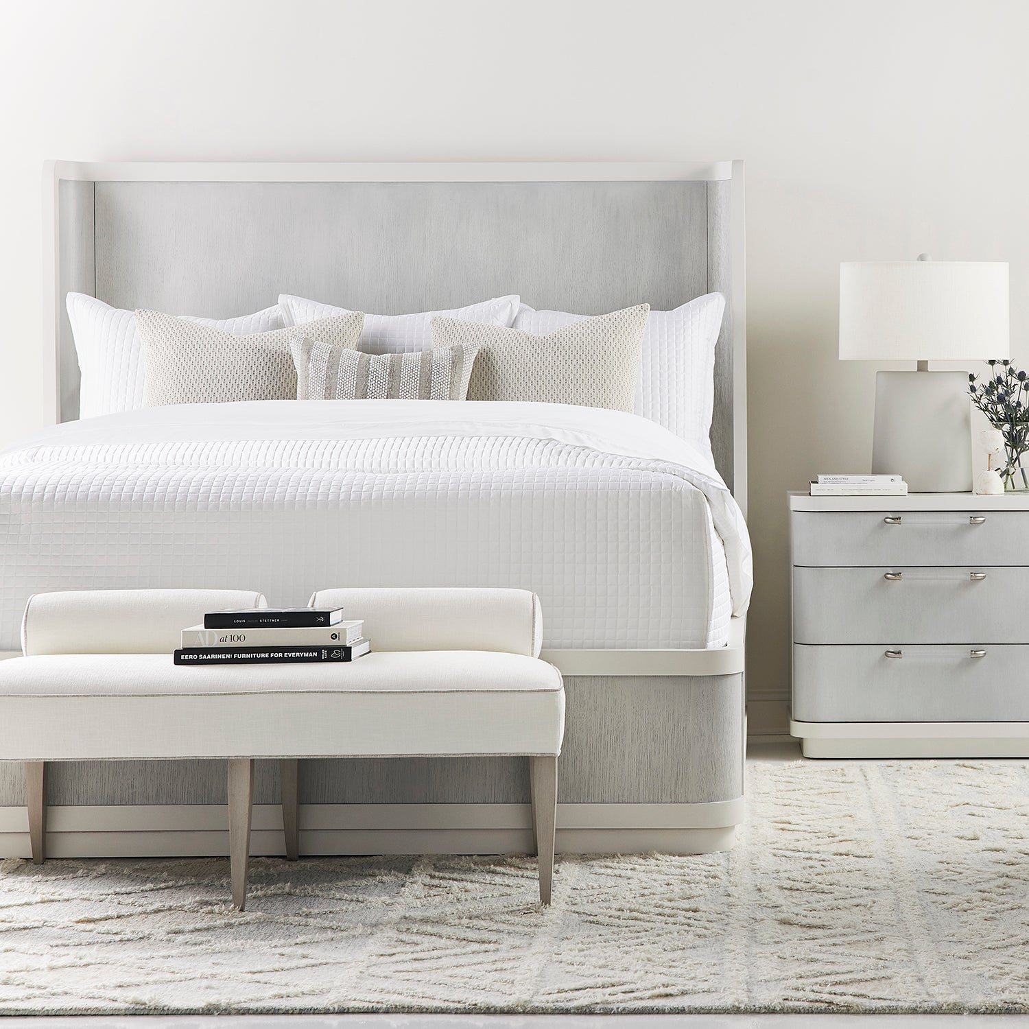Vanguard Furniture Cove Moonstruck/White Frost Bed