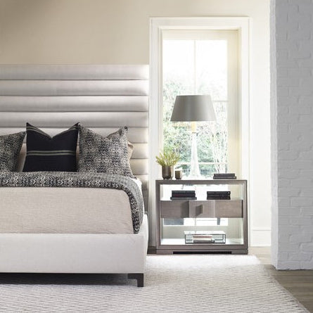 Vanguard Furniture Kelsey King Bed Jarrett Natural with Bracket Leg in Havana Tannery & Loom Program