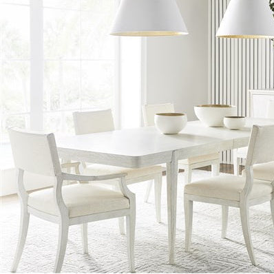 Vanguard Furniture Ridge Instant Parchment Fabric/Cascade Dining Arm Chair