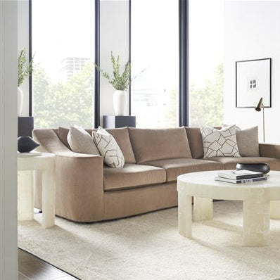 Vanguard Furniture Meridian Bricked Cloud Onyx Round End Table