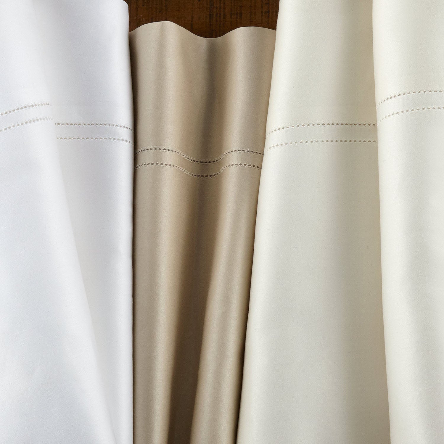Peacock Alley Virtuoso Sateen Sheet Set 600 thread count cotton sateen sheet set, shown in a lighter colorway