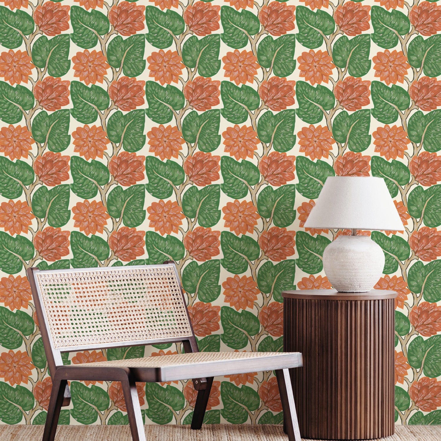 Mitchell Black Vintage Vines Wallpaper