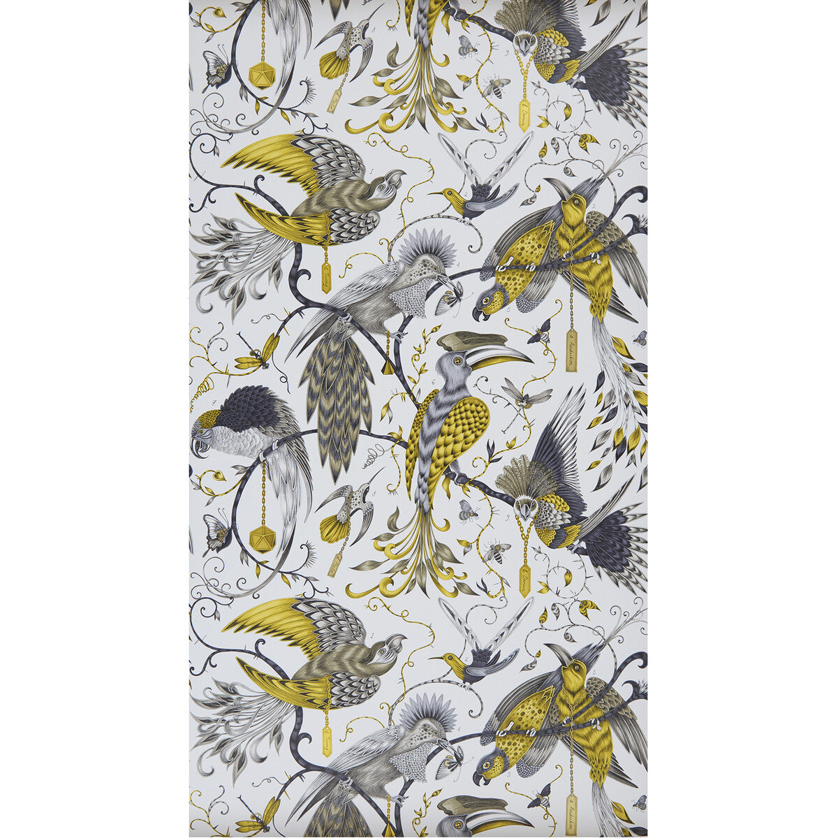 Clarke And Clarke Audubon Gold Wallpaper