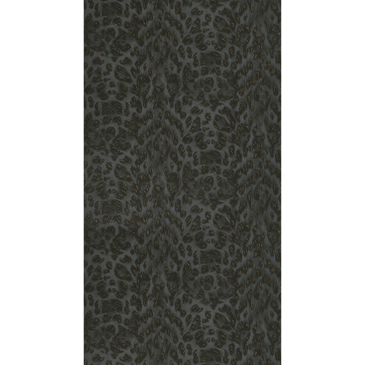 Clarke And Clarke Felis Charcoal/Rose Gold Wallpaper
