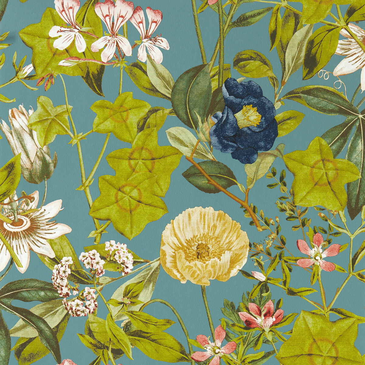 Clarke And Clarke Passiflora Chambray Wp Wallpaper