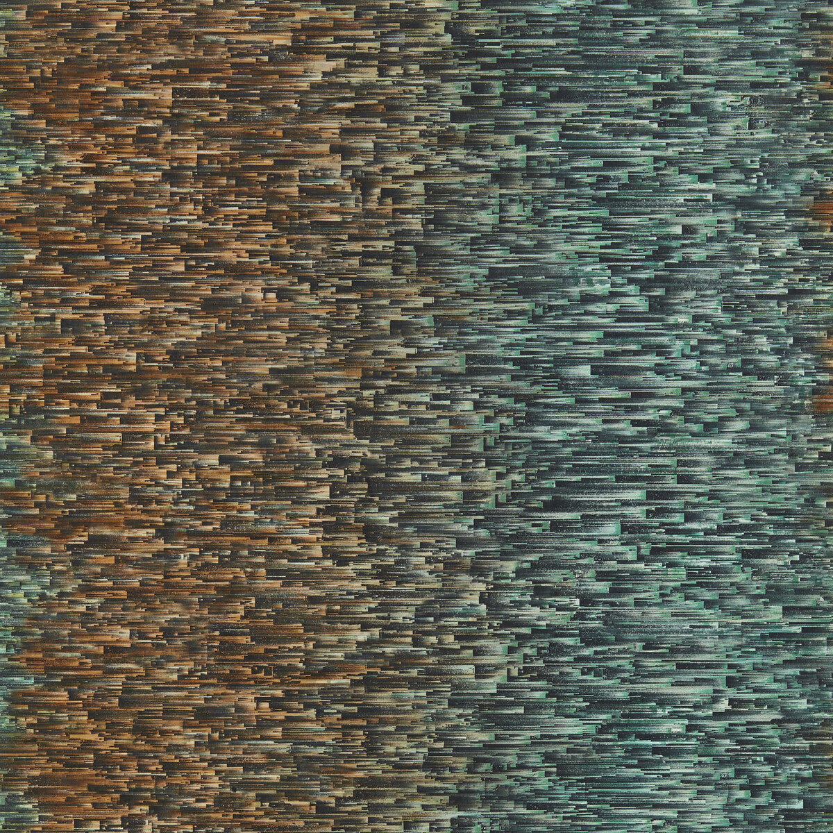 Clarke And Clarke Ombre Teal/Spice Wp Wallpaper